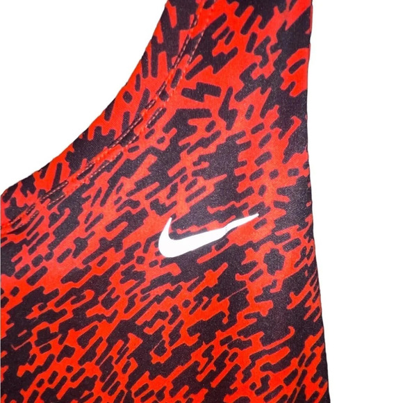 Nike Running Miler Dri Fit Racerback Womens Size Small Red Black Tank Top Active - Picture 3 of 7